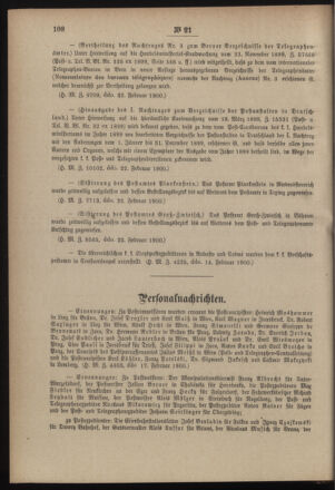 Post- und Telegraphen-Verordnungsblatt für das Verwaltungsgebiet des K.-K. Handelsministeriums 19000302 Seite: 4