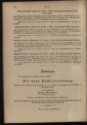 Post- und Telegraphen-Verordnungsblatt für das Verwaltungsgebiet des K.-K. Handelsministeriums 19000306 Seite: 4