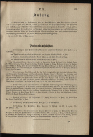 Post- und Telegraphen-Verordnungsblatt für das Verwaltungsgebiet des K.-K. Handelsministeriums 19000307 Seite: 3