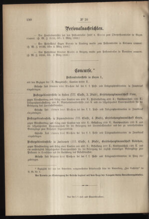 Post- und Telegraphen-Verordnungsblatt für das Verwaltungsgebiet des K.-K. Handelsministeriums 19000308 Seite: 6