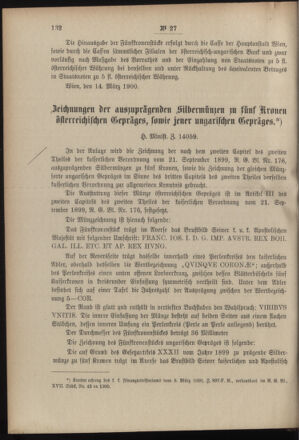 Post- und Telegraphen-Verordnungsblatt für das Verwaltungsgebiet des K.-K. Handelsministeriums 19000317 Seite: 2