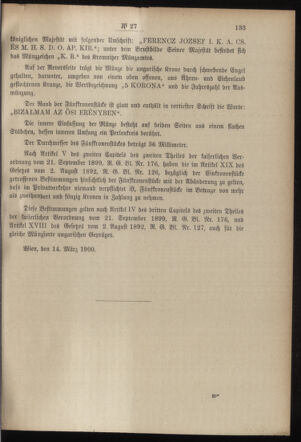 Post- und Telegraphen-Verordnungsblatt für das Verwaltungsgebiet des K.-K. Handelsministeriums 19000317 Seite: 3