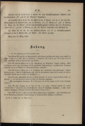 Post- und Telegraphen-Verordnungsblatt für das Verwaltungsgebiet des K.-K. Handelsministeriums 19000319 Seite: 3