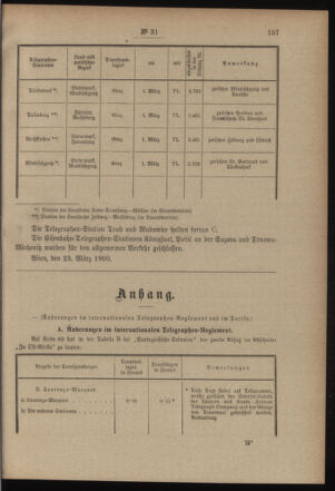 Post- und Telegraphen-Verordnungsblatt für das Verwaltungsgebiet des K.-K. Handelsministeriums 19000330 Seite: 3