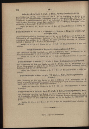 Post- und Telegraphen-Verordnungsblatt für das Verwaltungsgebiet des K.-K. Handelsministeriums 19000330 Seite: 8