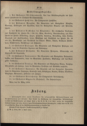 Post- und Telegraphen-Verordnungsblatt für das Verwaltungsgebiet des K.-K. Handelsministeriums 19000405 Seite: 3