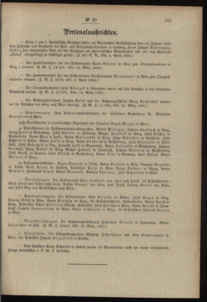 Post- und Telegraphen-Verordnungsblatt für das Verwaltungsgebiet des K.-K. Handelsministeriums 19000413 Seite: 5