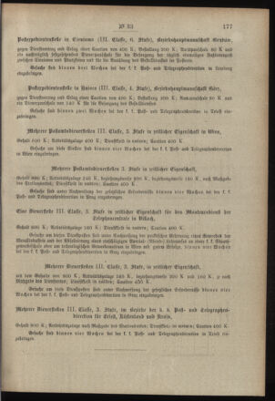 Post- und Telegraphen-Verordnungsblatt für das Verwaltungsgebiet des K.-K. Handelsministeriums 19000413 Seite: 7