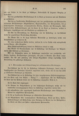 Post- und Telegraphen-Verordnungsblatt für das Verwaltungsgebiet des K.-K. Handelsministeriums 19000421 Seite: 7