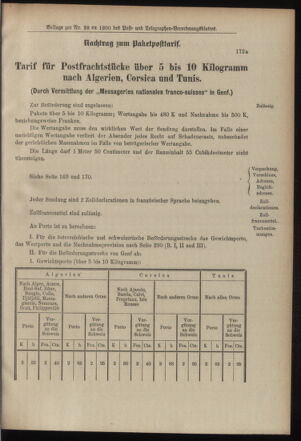 Post- und Telegraphen-Verordnungsblatt für das Verwaltungsgebiet des K.-K. Handelsministeriums 19000430 Seite: 5