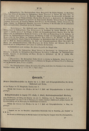 Post- und Telegraphen-Verordnungsblatt für das Verwaltungsgebiet des K.-K. Handelsministeriums 19000501 Seite: 3