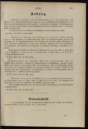 Post- und Telegraphen-Verordnungsblatt für das Verwaltungsgebiet des K.-K. Handelsministeriums 19000504 Seite: 3