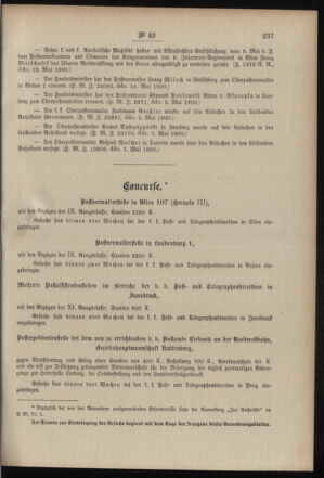 Post- und Telegraphen-Verordnungsblatt für das Verwaltungsgebiet des K.-K. Handelsministeriums 19000525 Seite: 7