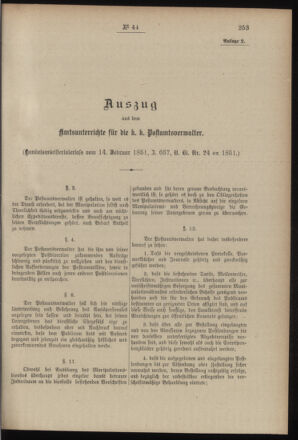 Post- und Telegraphen-Verordnungsblatt für das Verwaltungsgebiet des K.-K. Handelsministeriums 19000528 Seite: 15