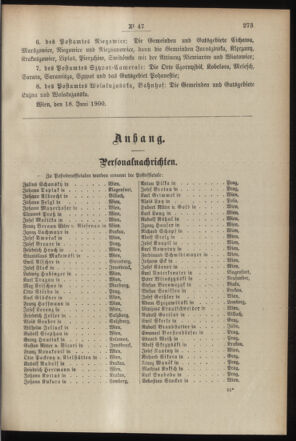 Post- und Telegraphen-Verordnungsblatt für das Verwaltungsgebiet des K.-K. Handelsministeriums 19000623 Seite: 3