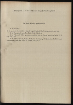 Post- und Telegraphen-Verordnungsblatt für das Verwaltungsgebiet des K.-K. Handelsministeriums 19000713 Seite: 19