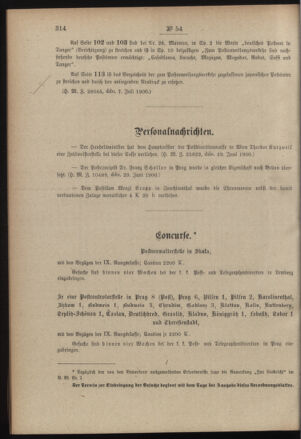 Post- und Telegraphen-Verordnungsblatt für das Verwaltungsgebiet des K.-K. Handelsministeriums 19000713 Seite: 6