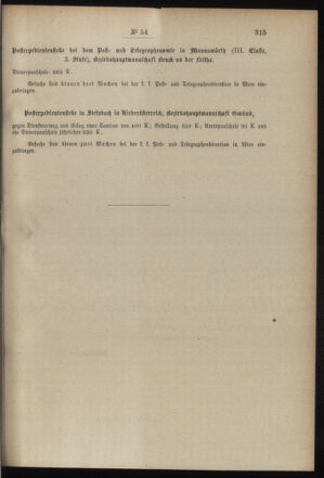 Post- und Telegraphen-Verordnungsblatt für das Verwaltungsgebiet des K.-K. Handelsministeriums 19000713 Seite: 7