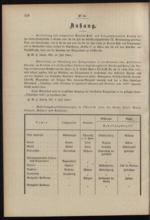 Post- und Telegraphen-Verordnungsblatt für das Verwaltungsgebiet des K.-K. Handelsministeriums 19000719 Seite: 2