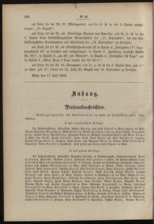 Post- und Telegraphen-Verordnungsblatt für das Verwaltungsgebiet des K.-K. Handelsministeriums 19000721 Seite: 2