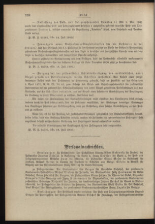 Post- und Telegraphen-Verordnungsblatt für das Verwaltungsgebiet des K.-K. Handelsministeriums 19000727 Seite: 2