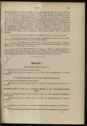 Post- und Telegraphen-Verordnungsblatt für das Verwaltungsgebiet des K.-K. Handelsministeriums 19000727 Seite: 3