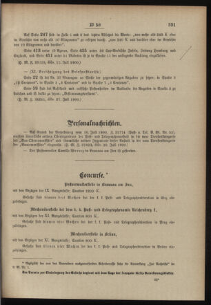 Post- und Telegraphen-Verordnungsblatt für das Verwaltungsgebiet des K.-K. Handelsministeriums 19000730 Seite: 3