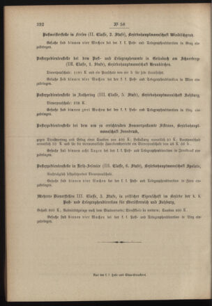 Post- und Telegraphen-Verordnungsblatt für das Verwaltungsgebiet des K.-K. Handelsministeriums 19000730 Seite: 4