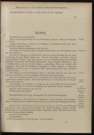 Post- und Telegraphen-Verordnungsblatt für das Verwaltungsgebiet des K.-K. Handelsministeriums 19000820 Seite: 23