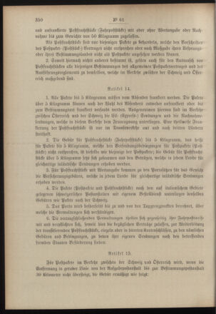 Post- und Telegraphen-Verordnungsblatt für das Verwaltungsgebiet des K.-K. Handelsministeriums 19000820 Seite: 6