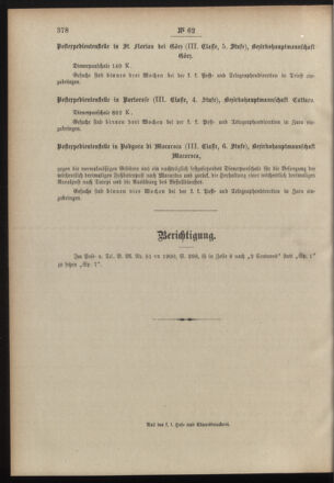 Post- und Telegraphen-Verordnungsblatt für das Verwaltungsgebiet des K.-K. Handelsministeriums 19000824 Seite: 16