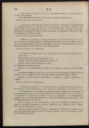 Post- und Telegraphen-Verordnungsblatt für das Verwaltungsgebiet des K.-K. Handelsministeriums 19000824 Seite: 6