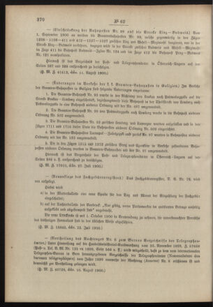 Post- und Telegraphen-Verordnungsblatt für das Verwaltungsgebiet des K.-K. Handelsministeriums 19000824 Seite: 8