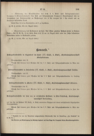 Post- und Telegraphen-Verordnungsblatt für das Verwaltungsgebiet des K.-K. Handelsministeriums 19000903 Seite: 7