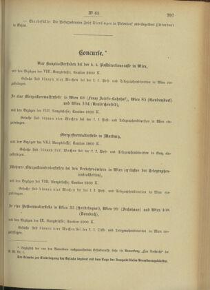 Post- und Telegraphen-Verordnungsblatt für das Verwaltungsgebiet des K.-K. Handelsministeriums 19000905 Seite: 7