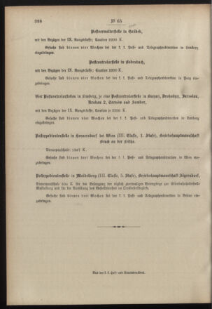 Post- und Telegraphen-Verordnungsblatt für das Verwaltungsgebiet des K.-K. Handelsministeriums 19000905 Seite: 8