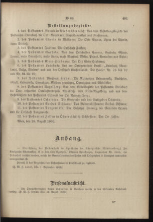 Post- und Telegraphen-Verordnungsblatt für das Verwaltungsgebiet des K.-K. Handelsministeriums 19000912 Seite: 3