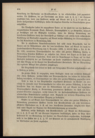 Post- und Telegraphen-Verordnungsblatt für das Verwaltungsgebiet des K.-K. Handelsministeriums 19000920 Seite: 2