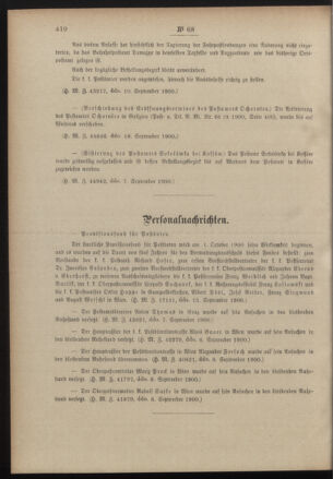 Post- und Telegraphen-Verordnungsblatt für das Verwaltungsgebiet des K.-K. Handelsministeriums 19000921 Seite: 4