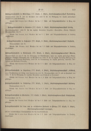 Post- und Telegraphen-Verordnungsblatt für das Verwaltungsgebiet des K.-K. Handelsministeriums 19000921 Seite: 7