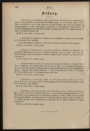 Post- und Telegraphen-Verordnungsblatt für das Verwaltungsgebiet des K.-K. Handelsministeriums 19001009 Seite: 2