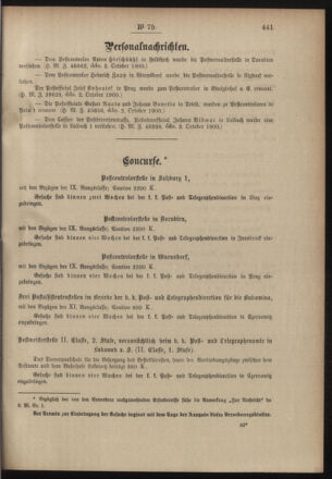 Post- und Telegraphen-Verordnungsblatt für das Verwaltungsgebiet des K.-K. Handelsministeriums 19001009 Seite: 3