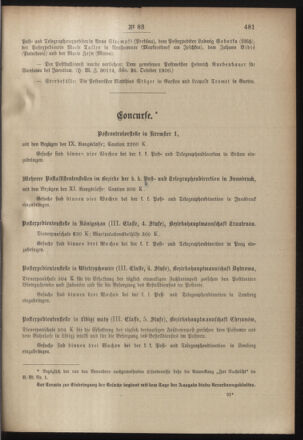 Post- und Telegraphen-Verordnungsblatt für das Verwaltungsgebiet des K.-K. Handelsministeriums 19001107 Seite: 3