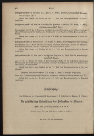 Post- und Telegraphen-Verordnungsblatt für das Verwaltungsgebiet des K.-K. Handelsministeriums 19001107 Seite: 4