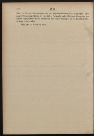 Post- und Telegraphen-Verordnungsblatt für das Verwaltungsgebiet des K.-K. Handelsministeriums 19001124 Seite: 2