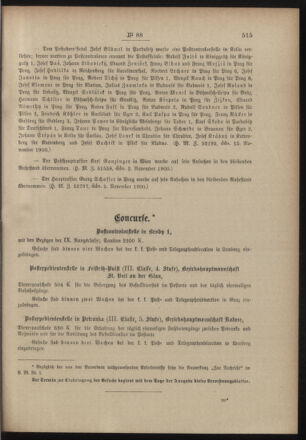 Post- und Telegraphen-Verordnungsblatt für das Verwaltungsgebiet des K.-K. Handelsministeriums 19001124 Seite: 25