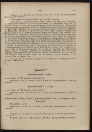 Post- und Telegraphen-Verordnungsblatt für das Verwaltungsgebiet des K.-K. Handelsministeriums 19001203 Seite: 7