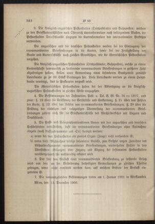 Post- und Telegraphen-Verordnungsblatt für das Verwaltungsgebiet des K.-K. Handelsministeriums 19001213 Seite: 2