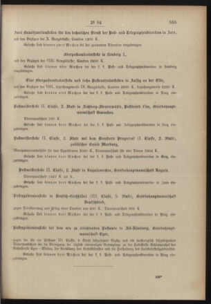 Post- und Telegraphen-Verordnungsblatt für das Verwaltungsgebiet des K.-K. Handelsministeriums 19001219 Seite: 11