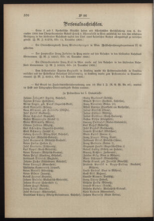 Post- und Telegraphen-Verordnungsblatt für das Verwaltungsgebiet des K.-K. Handelsministeriums 19001227 Seite: 10